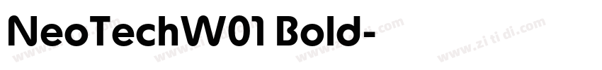 NeoTechW01 Bold字体转换